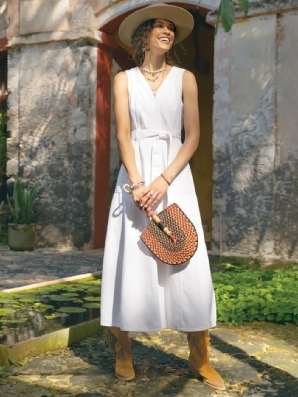 Sundance White Denim Dress